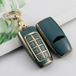 호환 현대 제네시스 G80 GV80 4버튼 8버튼 차 키 케이스 보호 커버 리모컨 TPU