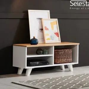 tv 거실장 수납형 미디어 tv 거실장 심플 화이트 낮은 오픈 인테리어 가구