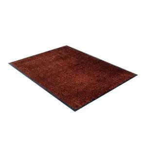 현관발판 가게 입구 발매트 신발털이 카페트 90x150 브라운 학교 복도