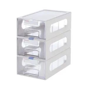 (튼튼)(시스맥스)마이룸 스마트 멀티박스 3단 57033서랍정리함 부품함 소품 사무 회사 사무실 다용도 수납