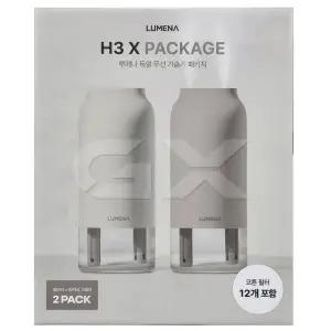 [루메나] 듀얼 무선 가습기 H3 X 2개입 필터12입 베이지+핑키시그레이 미니 가습기 gx