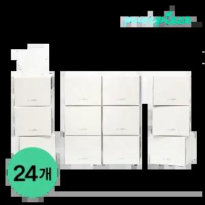 1+1 먼지없는 천연펄프 미니각티슈 230매 24개입 퓨어피스 비염티슈
