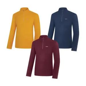 콜핑 남성 스트레치 보온 플리스 등산 긴팔 반집업 티셔츠