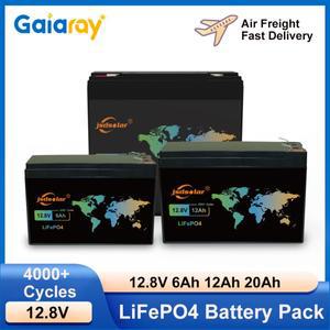 Gaiaray 12V 6Ah 12Ah LiFePO4 배터리 팩 RV 모터 보트 용 충전식 리튬 철 인산염