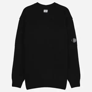 CP컴퍼니 5F RFCMKN707A 110149A 999 렌즈 와펜 니트 블랙