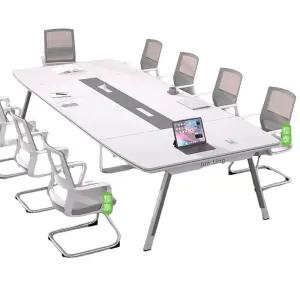 콘센트테이블 사무용 회의 8인 회의실 테이블 스터디카페