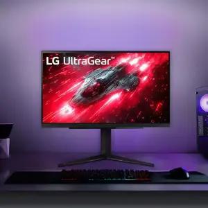 LG 울트라기어 27GR83Q 고해상도 모니터 68cm IPS 광시야각 QHD 240Hz 1ms 피벗기능 컴퓨터 게이밍 모니터