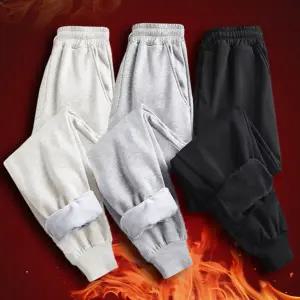 남녀공용 겨울 조거 팬츠 데일리 남성 가을 남녀공용 기모 조거 팬츠 바지 트레이닝 스포츠 편안한 여성