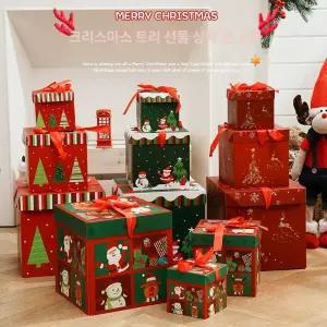 크마스 트리 밑 장식 선물 상자 빈 인테리어 소품