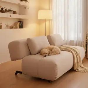 세인트블랑 누아주 갤럭시 1인 패브릭 원룸 독립스프링 소파베드 접이식 침대 sk