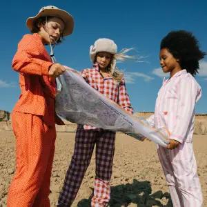 갤러리아 [오르시떼] 아동 C021 레드스타 긴소매 상하