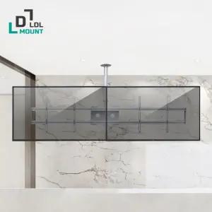 [엘디엘 마운트]APL-CEK2A 모니터 티비 2단 듀얼 천장형 브라켓 42-55인치 40Kg