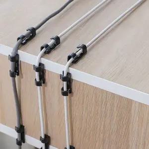 사무실 케이블 정리 클립 벽면 와이어 정리 클립 선정리 데스크탑