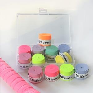 윌슨 테니스 오버그립 핸드 글루 파델 라켓 미끄럼 방지 트레이닝 스웨트밴드 배드민턴 액세서리 8개/세트