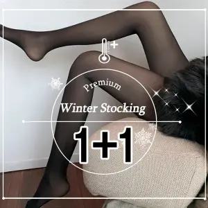 여성 착시 기모 스타킹 2종세트 골프스타킹 비침스타킹