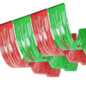 천장 캐노피 가랜드 (레드그린) 4개입 xmas 크리스마스 장식 데코