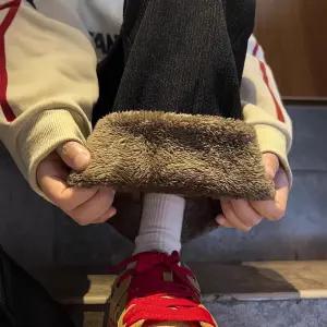 남자 면 바지 코듀로이 왕도톰 캐시미어 팬츠 기모 도톰 블랙 따뜻한 겨울 주니어 일체형 융 와이드 힛템