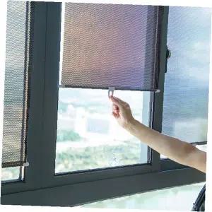창문 햇빛차단 롤블라인드 자외선차단 실내 암막 조절형 방충망