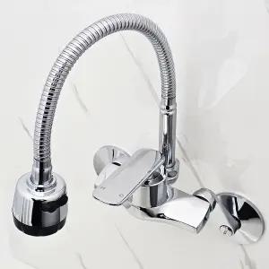 국산 싱크대 수전 (D507K) 벽붙이 코브라 수도꼭지 싱크 씽크 씽크대 주방 벽