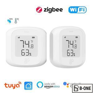 스마트 온도 습도 센서 지원 WiFiZigbee 실내 Alexa Google 홈 제어