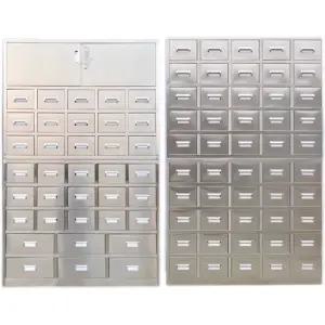 스테인리스 스틸 한약장 약장 진료소 약국 서랍장 약초장