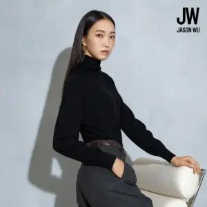 제이슨우 25FW Lila 울라쿤 홀가먼트 하이넥 풀오버 1종 블랙