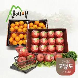 산지애 청송 햇사과 미시마 3kg + 감귤 4kg