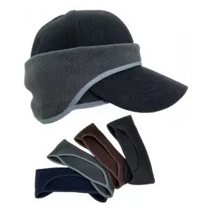 모자 부착형 방한 귀마개 스냅백 헤어밴드 기모 보온