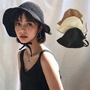 여자 뉴통풍 벙거지 모자 넓고 둥근 챙 데일리 버킷햇