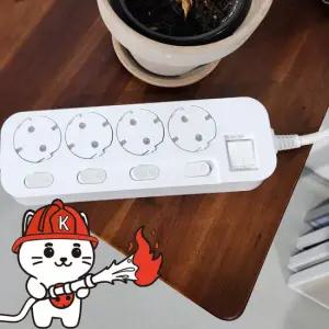 자동 소화 시소탭 먼지 차단 개별 멀티탭 4구