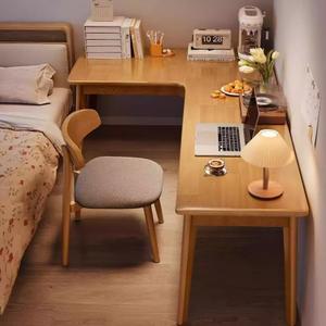 원목 모퉁이 책상 학생 가정용 l형 침실 서재 큰 사무용 컴퓨터