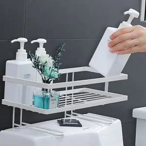벽걸이 욕실 변기 선반 무타공 욕실수납선반 화장실 정리대 용품