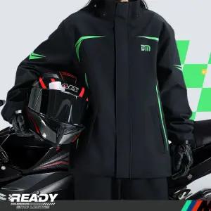 전신 방수 라이딩 방한 우비세트 오토바이 자전거용 투피스 반사기능 야외 작업복