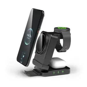 올인포 4in1 맥세이프 무선 충전기 애플 워치 갤럭시 워치 동시 호환