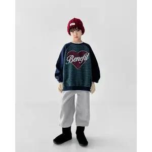 [리틀브로] (아동)베네핏트기모배색맨투맨[티셔츠BFKS699A]