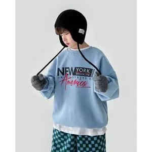 [리틀브로] (아동)뉴메리카기모맨투맨[티셔츠BFKD776B]