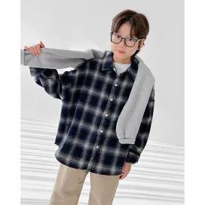 [리틀브로] (아동)그라데이션체크셔츠[셔츠BFKN593A]
