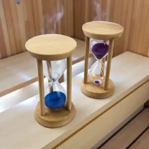 15분 원목 10분 5분 사우나 모래시계