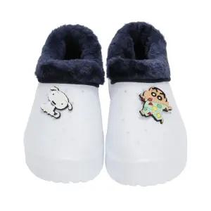 짱구 파자마 겨울 만능화 털실내화 /초등실내화/EVA/털/방한/보온/경량/논슬립/미끄럼/방지/학교/학원/키즈