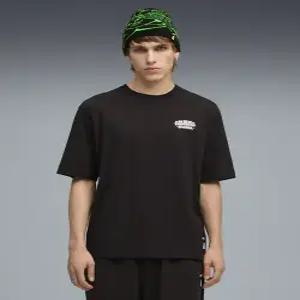 푸마 X 립앤딥 박시 그래픽 티 - 블랙 / 632413-01