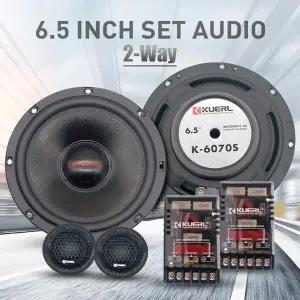 6.5인치 프론트 도어 트위터 서브우퍼 MAX160W 2웨이 카 스피커 세트 고출력 자동차 스피커 자동차 오디오