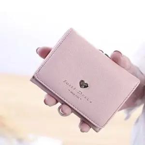 20대 30대 여자 선물용 델리 가죽 반지갑 핑크 GWM