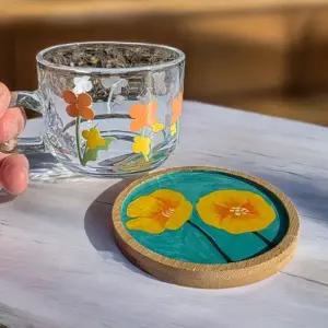 꽃 우드 티코스터 키트 인테리어소품 컵받침 만들기 세트