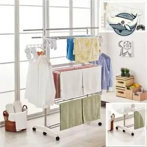 접이식 대형 세탁물 건조대 실내 스탠드 옷걸이 건조대 기둥식빨래건조대