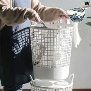 튼튼한 손잡이 세탁바구니 깔끔한 세탁정리함 손잡이바구니 .손잡이빨래바구니 빨래