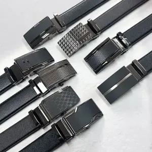 국산 플럼도트 소가죽 자동벨트 분리형벨트 남성벨트