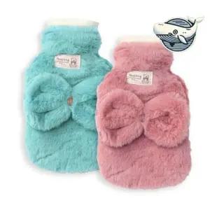 부드러운 겨울 손난로 포근한 물주머니 따뜻한 수통 보온 겨울 손 핫팩 주머니 난로 물