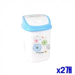 ( )정사각 스윙뚜껑 휴지통 21.5x21.5x32.5cm x2개