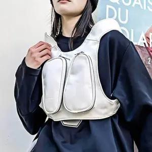 [피커]스포츠 체스트백 조절 화이트 트레이닝