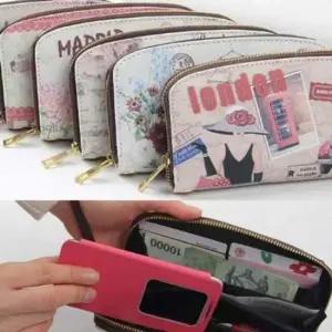 감성돋는 (루키)소녀의 디테일 구성 일러스트 지갑(땡